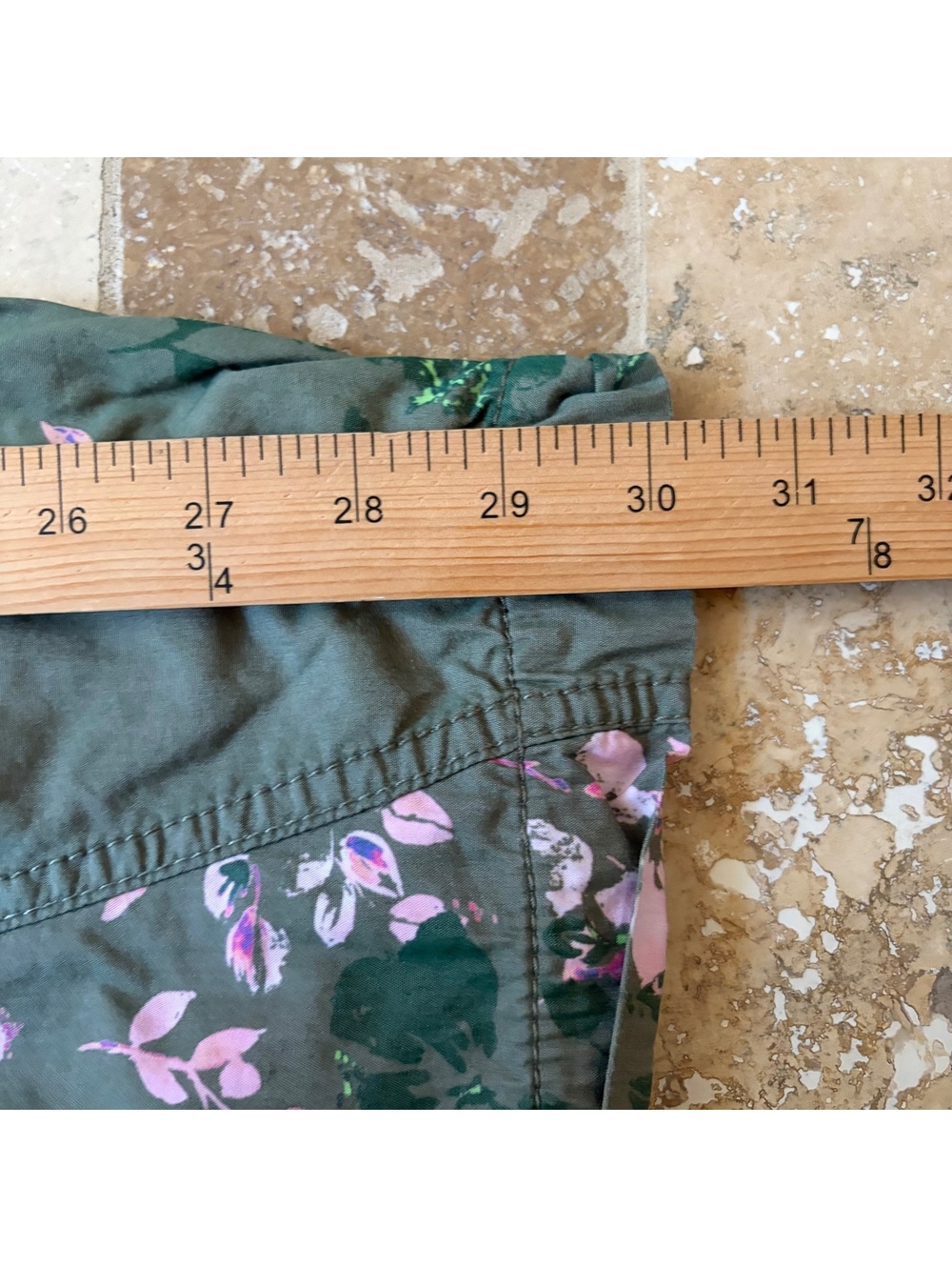 FP Movement Mesmerize Me Floral Cargo Pants Free people Olive Green Women's XS - Picture 6 of 8